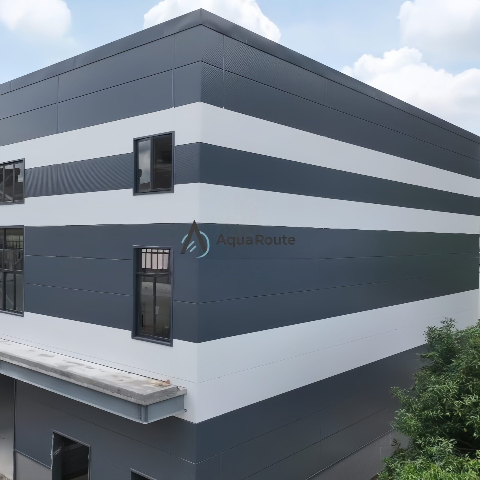 Aqua Route industrial building enclosure project