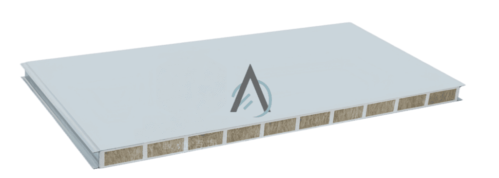 MGO and Rock Wool composite panel for specialized industrial interiors