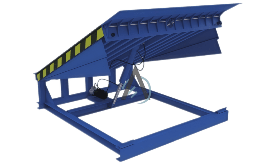 Heavy-duty Hinged Lip Dock Leveler for industrial logistics centers