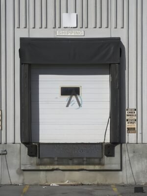 Heavy-duty Mechanical dock shelter for industrial warehouse bays