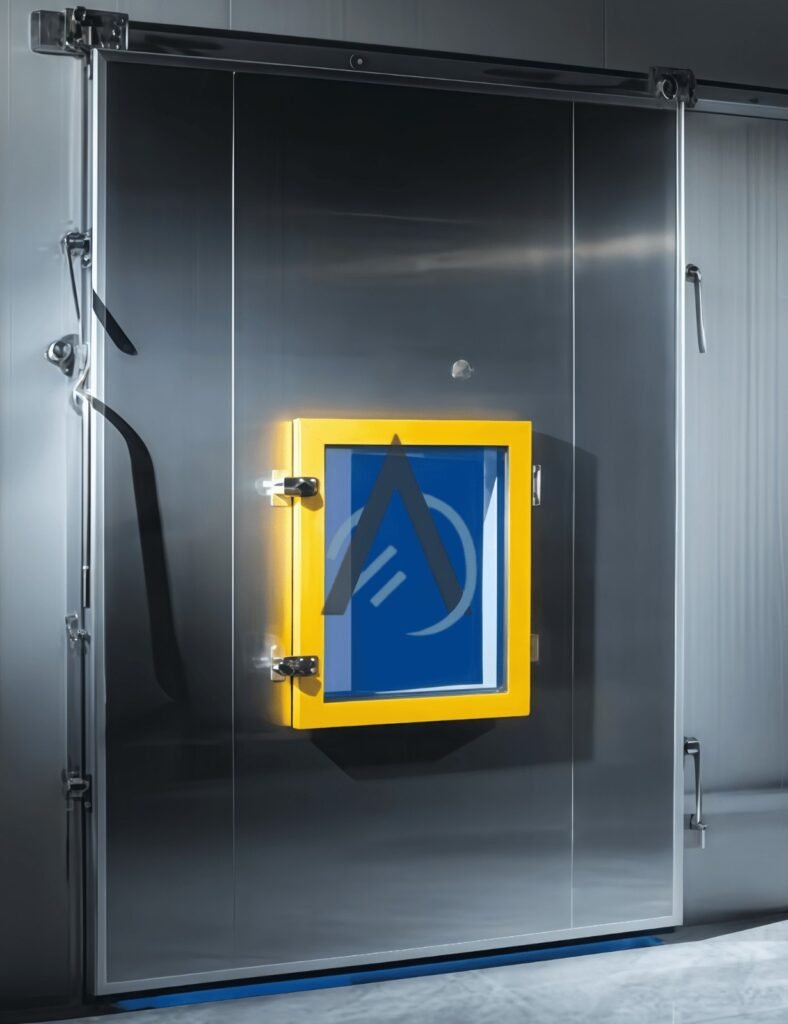 Heavy duty cold storage door for industrial cleanroom Bangkok Thailand
