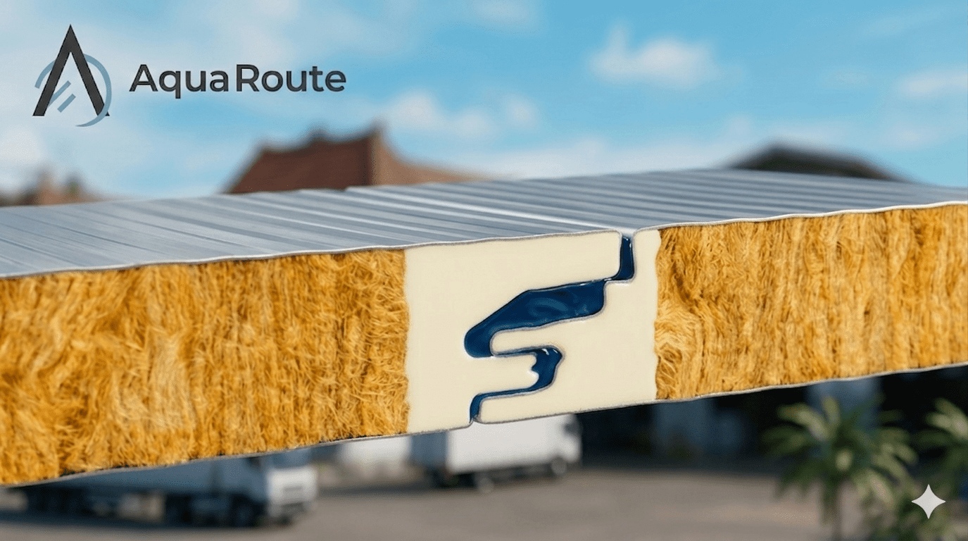 PU edge-sealed rock wool sandwich panel installation in Hainan China tropical climate equivalent to Indonesia Karawang